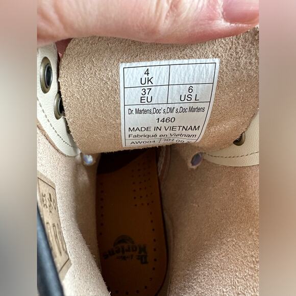 Dr. Martens Floral Mash Up Leather 1460's Size 6 NWT - Picture 7 of 10